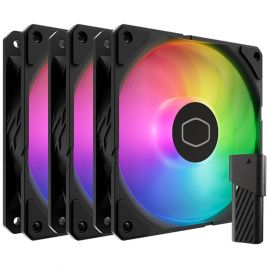 Cooler Master SickleFlow Edge 120 ARGB 3-in-1 fan High Airflow Case Fans with Gen 2 ARGB Controller Black