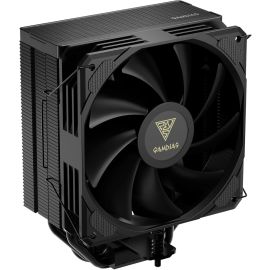 GAMDIAS BOREAS E2-410 Black 120mm CPU Air Cooler – 4 Copper Heatpipes, Diamond Gradient Top Cover, Full DRAM Clearance – LGA 1851/1700 & AM5 Support 