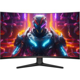 KOORUI Gaming Monitor Curved 32E6QC 32 inch QHD VA Display 2560 x 1440 170Hz Refresh Rate 1ms Response Time AdaptiveSync Technology, 1500R Curvature Black 