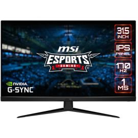 MSI Flat Monitor 32 inch G321Q 2K Display 2560 x 1440 170Hz Refresh Rate 1ms MPRT Response Time AMD Freesync, HDR 1200 1 Contrast Ratio, G-Sync Black 