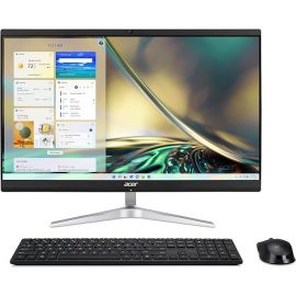 Acer Aspire C24-1750 All In One PC with 12th Gen Intel Core i7-1260P 8GB DDR4 RAM 512GB SSD Storage Intel Iris XE Graphics 23.8" FHD Active Matrix TFT Display Operating System (Dos/No OS)  Wireless Keyboard & Mouse
