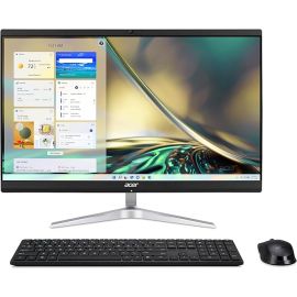 Acer Aspire C24-1750 All In One PC with 12th Gen Intel Core i7-1260P 8GB DDR4 RAM 512GB SSD Storage Intel Iris XE Graphics 23.8" FHD Active Matrix TFT Display Windows 11 (Upgraded)  Wireless Keyboard & Mouse