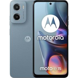 Motorola Moto E15 Dual Sim Smartphone 2GB Ram  64GB Storage 4G - Middle East Version-Misty Blue