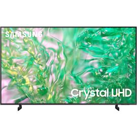 سامسونج تلفزيون ذكي كريستال UHD مقاس 75 بوصة DU8000، ألوان كريستالية ديناميكية، ترقية دقة 4K، نظام التشغيل تايزن، تصميم AirSlim، اللون الرمادي التيتانيوم.