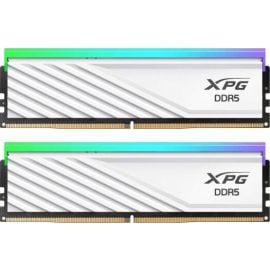 XPG Lancer Blade RGB DDR5 64 GB (2×32 GB) 6000 MHz CL30 Dual-Channel Desktop Memory Kit – Low-Profile White Heatsink, Intel XMP 3.0 & AMD EXPO Support 
