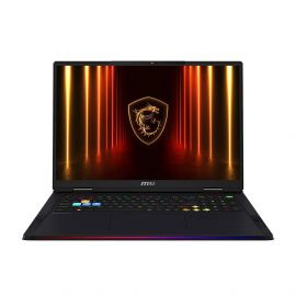 MSI Raider 18 HX AI A2XWIG Gaming Laptop Intel Core Ultra 9 285HX Processor 64GB RAM 2TB SSD Storage NVIDIA RTX 5080 16GB Graphics 18 inch UHD+ Display English Arabic Keyboard Black Operating System Windows 11 Home with Free Bag