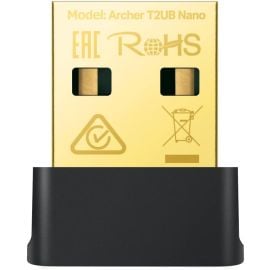 TP‑Link Archer T2UB Nano AC600 Dual‑Band WiFi (600 Mbps) Bluetooth 4.2 USB 2.0 Adapter Nano Plug‑in Design