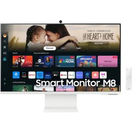 شاشة Samsung M80D الذكية مقاس 32 بوصة بدقة 4K UHD ومعدل تحديث 3840 × 2160 60 هرتز 4 مللي ثانية (GTG) وقت الاستجابة HDR10 Wi-Fi 5