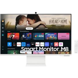  Samsung Smart Monitor M80D 32 inch 4K UHD 3,840 x 2,160 60 Hz Refresh Rate 4 ms(GTG) Response Time HDR10 Wi-Fi 5 