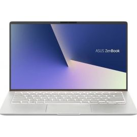 Asus Laptop ZenBook 14 Full HD intel 10th Gen Core I5-10210U 8GB 256GB SSD NVIDIA GeForce MX250-2GB Operating System Windows 10 Icicle Silver English Arabic Keyboard