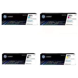 HP 207X High Yield Full Set (Black, Cyan, Yellow, Magenta) Original LaserJet Toner Cartridge