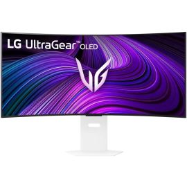 LG UltraGear Curved Gaming Monitor OLED 39GX90SA-W 39 inch WQHD 3440x1440 240Hz Refresh Rate 0.03ms Response Rate AMD FreeSync Premium, NVIDIA G-Sync Compatible, White