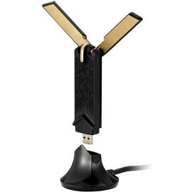 محول واي فاي ASUS USB-AX56 ثنائي النطاق AX1800، سرعة 1800 ميجابت في الثانية، تردد 4 جيجاهرتز/5 جيجاهرتز، أمان WPA3، 90IG06H0-MO0R00