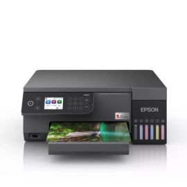 طابعة صور إيpson EcoTank L8100 3 في 1 A4، 22 صفحة/دقيقة بالأبيض والأسود، نظام خزان الحبر، دقة 1200 × 4800 DPI، تطبيق Epson Smart Panel، C11CK94402