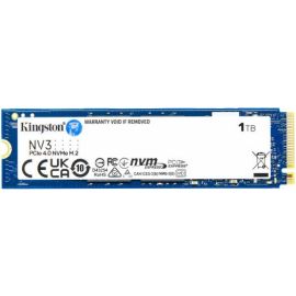 Kingston NV3 1TB M.2 NVMe PCIe 4.0 SSD SNV3S/1000G – 6,000 MB/s Read, 4,000 MB/s Write, M.2 2280, 320 TBW Endurance