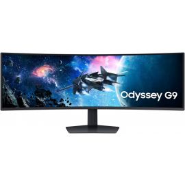 Samsung Odyssey Gaming Monitor G9 49 inch HDR10+ 5120 x 1440 Refresh Rate 240Hz Response Time1ms FreeSync Premium Pro Technology 1000R Curvature Display Port USB HDMI Black