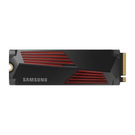 Samsung 990 PRO w/ Heatsink 2 TB SSD – PCIe 4.0 x4 NVMe 2.0, 7450 MB/s Read, AES‑256 Encryption, Integrated RGB Heatsink
