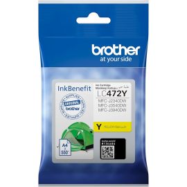 Brother Genuine LC472Y Yellow Ink Cartridge – Prints Up to 550 Pages