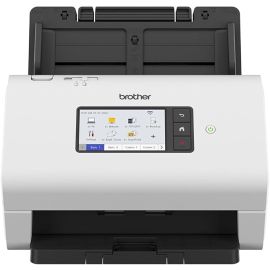 Brother ADS-4900W Wireless High-Speed Desktop Document Scanner, Duplex A4, 10.9cm Intuitive Touchscreen – White