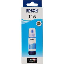 Epson 115 (70ml) Original Ink Bottle 70ml for Epson L8160, L8180 Printers - Cyan