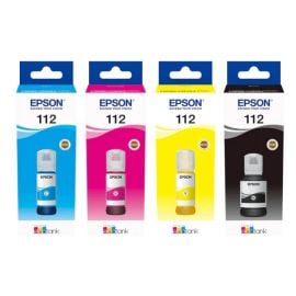 Epson EcoTank 112 Fullset (Black,Cyan,Yellow,Magenta) Ink Bottles