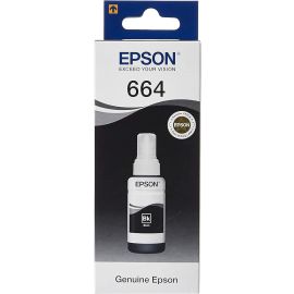Epson T6641 EcoTank Ink Bottle – Black, 70ml, Printer Refill