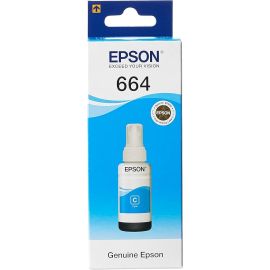 Epson T6641 EcoTank Ink Bottle – Cyan, 70ml, Printer Refill