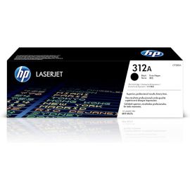 HP 312A Black Original LaserJet Toner Cartridge, CF380A