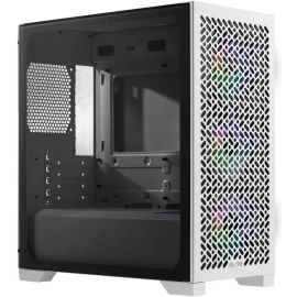 كولر ماستر إليت 302 هيكل كمبيوتر ميني تاور زجاج مقوى واجهة شبكية 3 مراوح ARGB منفذ USB 3.2 الجيل الأول Type-C دعم رادياتير 360 مم Micro ATX أبيض