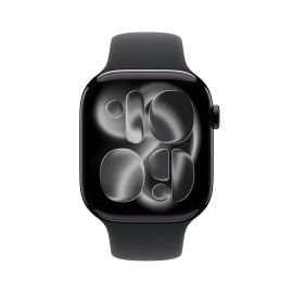 Apple Watch Series 11 GPS 46mm Jet Black Aluminium Case with Black Sport Band