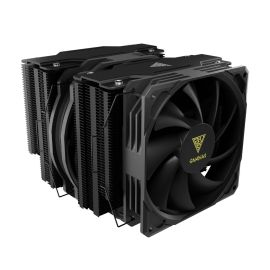 GAMDIAS BOREAS P1-720 Dual Tower CPU Air Cooler – 7 Heat Pipes, Dual PWM Fans (135mm/120mm), 2000 RPM, 84.2 CFM, Black – LGA 1700, AM5 Compatible