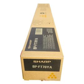 Sharp BP-FT70Y Yellow Original Toner Cartridge, 24,000 Pages, for BP-50C31, BP-50C45