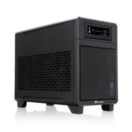 Thermaltake TR100 Mini Tower Chassis  – Portable Dual‑Chamber Mini‑ITX Case, 360 mm GPU Support, PCIe 4.0 Riser, SFX PSU, 18.4 L