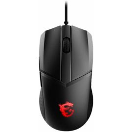 MSI Clutch GM41 Lightweight V2 Wired Gaming Mouse, 16000 DPI Optical Sensor 1ms Latency 6-Buttons 60M+ Click OMRON Switches RGB Mystic Light, 65g, 