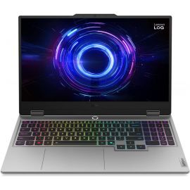 حاسوب محمول للألعاب Lenovo LOQ 15IRX10 بمعالج Intel Core i7-13700HX وذاكرة 16GB RAM وسعة تخزين 512GB SSD وبطاقة رسومات NVIDIA GeForce RTX 5050 بسعة 8GB وشاشة 15.6 بوصة FHD بمعدل تحديث 144Hz ونظام تشغيل (Windows 11 معدل) ولوحة مفاتيح بإضاءة خلفية بيضاء بال