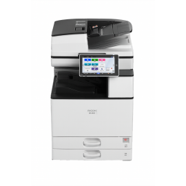 RICOH IM4000A A3 black and white multifunction printer, Prints up to 40 ppm, copy, scan, fax, 1200 x 1200 dpi max print resolution, 2 TRAY,CABINET,TONER, SPDF, White