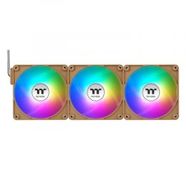 Thermaltake CT120 EX Reverse ARGB Sync PC Cooling Fan Gravel Sand 3-Fan Pack 120 mm PWM, 500–2000 RPM, 65.82 CFM, 1.87 mm-H₂O, ARGB Sync