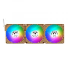 Thermaltake CT140 EX ARGB Sync PC Cooling Fan 3‑Fan Pack 500–1800 RPM PWM, 90.3 CFM, 3.07 mm-H₂O Static Pressure Gravel Sand