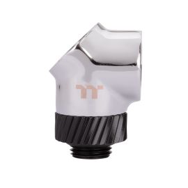 Thermaltake Pacific SF 45 & 90° Adapter – Silver Black (Male to Female, G 1/4″)