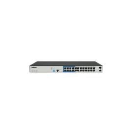 D-Link Switch DGS-F1210-26PS-E L2/L3 Smart + Switch, 24x GBE, 2x SFP, Fanless