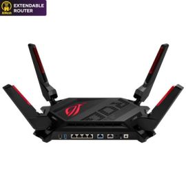 ROG Rapture GT-AX6000 Dual-Band WiFi 6 (802.11ax) Gaming Router , Dual 2.5G Ports, Enhanced Hardware, WAN Aggregation, VPN Fusion, Triple-Level Game Acceleration, Free Network Security, and AiMesh Support