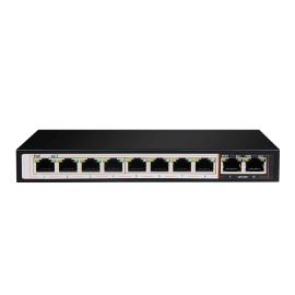 دي- لينك DGS-F1010P-E 10 منافذ 10/100 / 1000Base-T غير مدار طويل المدى 250 م PoE + مفتاح مراقبة مع 8 منافذ PoE