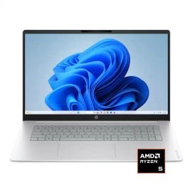 HP OmniBook 3 17-DP0105DX Laptop AMD Ryzen 5 40 Processor 8GB Ram 512GB SSD Storage AMD Radeon 610M Graphics 17.3 Inch Full HD IPS Display Operating System Windows 11 Home English Keyboard - Glacier Silver