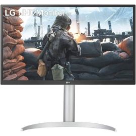 شاشة إل جي 27UP550N مقاس 27 بوصة 4K UHD LED HDR 3840 × 2160 IPS معدل التحديث 60 هرتز وقت الاستجابة 5 مللي ثانية HDMI فضي