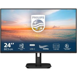 Philips 1000 Series Monitor 24 inch FHD IPS Display 1920 x 1080 100Hz Refresh Rate 1ms Response Time SmartImage Game, Mega Infinity DCR, Flicker Free, Black