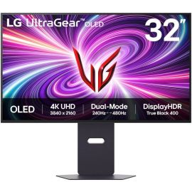 LG Gaming Monitor UltraGear 32GS95UV Dual-Mode 32 inch 4K UHD OLED Display 3840 x 2160 240Hz Refresh Rate 0.03 Response Time G-Sync, AdaptiveSync, & FreeSync Premium Pro Compatible Black 