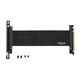 Fractal Design FLEX VRC-25 PCI-E Riser Cable Kit – FD-ACC-FLEX-VRC-25-BK – 25cm Flexible PCIe x16 Extension for GPU Vertical Mounting in PC Cases