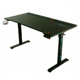 G-MAX GMT-ZP01 Motorised Gaming Table – 1500 × 730 mm Electric Height Adjustment (750–1200 mm), Sturdy Steel Frame, Black Finish