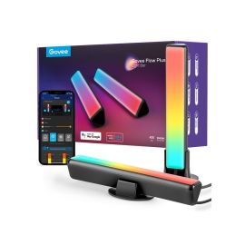 Govee H60563D1 RGBICWW Flow Plus Light Bars 27 cm Dual Bars WiFi + Bluetooth – App and Voice Control for TVs 45″ 