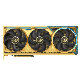 ASUS ROG Astral GeForce RTX 5090 Dhahab OC Edition, 32GB GDDR7, 6.5 Grams of 999 Fineness gold plating, Quad-Fan Cooling, 2610 MHz Boost, Exclusive MENA Design, 